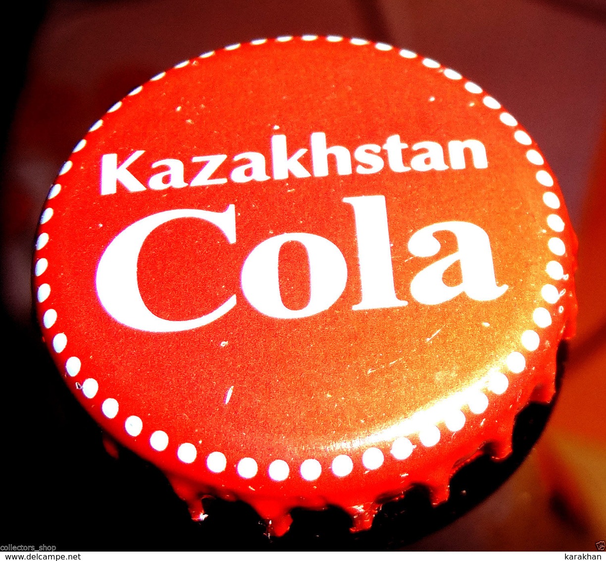 KAZAKHSTAN: Original KAZAKHSTAN COLA Bottle Cap Undented/crown Used RARE - Gorras