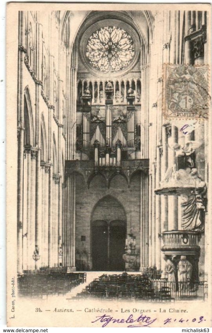 41le 322 CPA - AMIENS - LA CATHEDRALE - LES ORGUES -  LA CHAIRE - Amiens