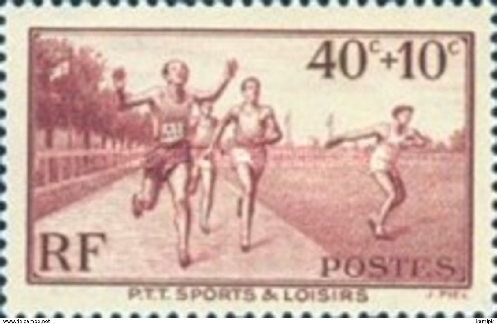 USED France - The Postal Unions Sports Club	 - 1937 - Gebraucht