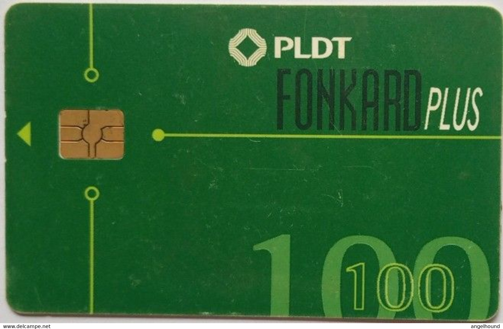 PLDT 100 Peso Fonkard Plus ( Green ) - Philippines