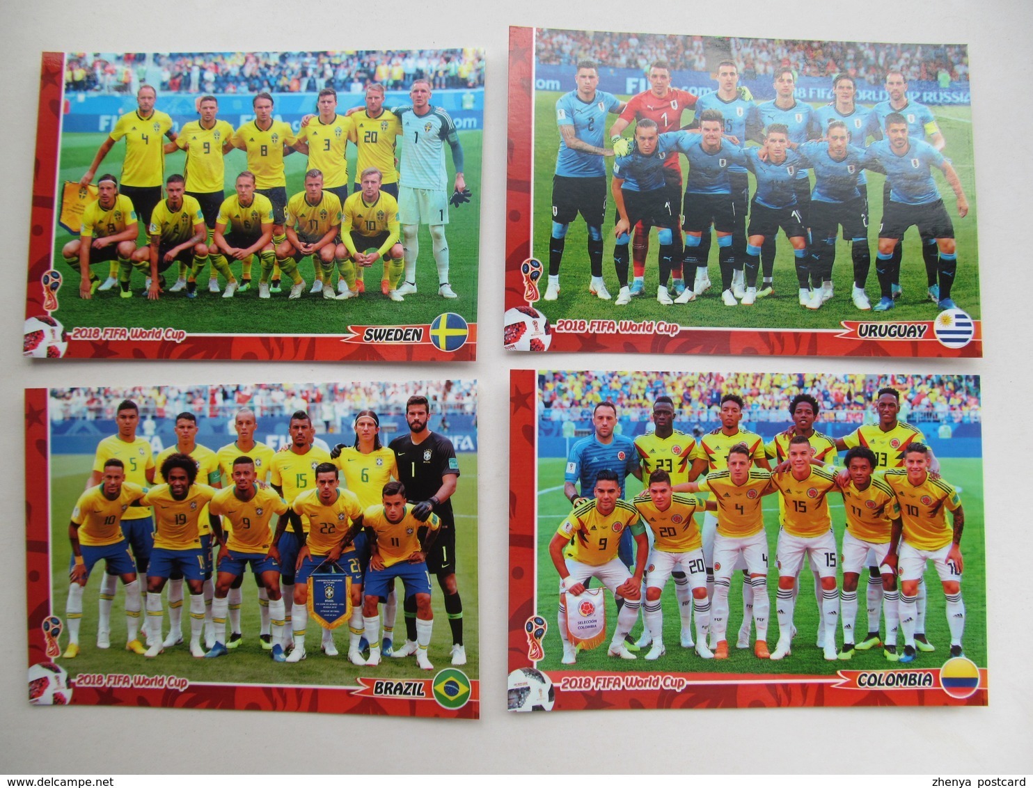 Big Lot 15 PCs + Cover Best Teams Of FIFA World Cup 2018 In Russia - Football