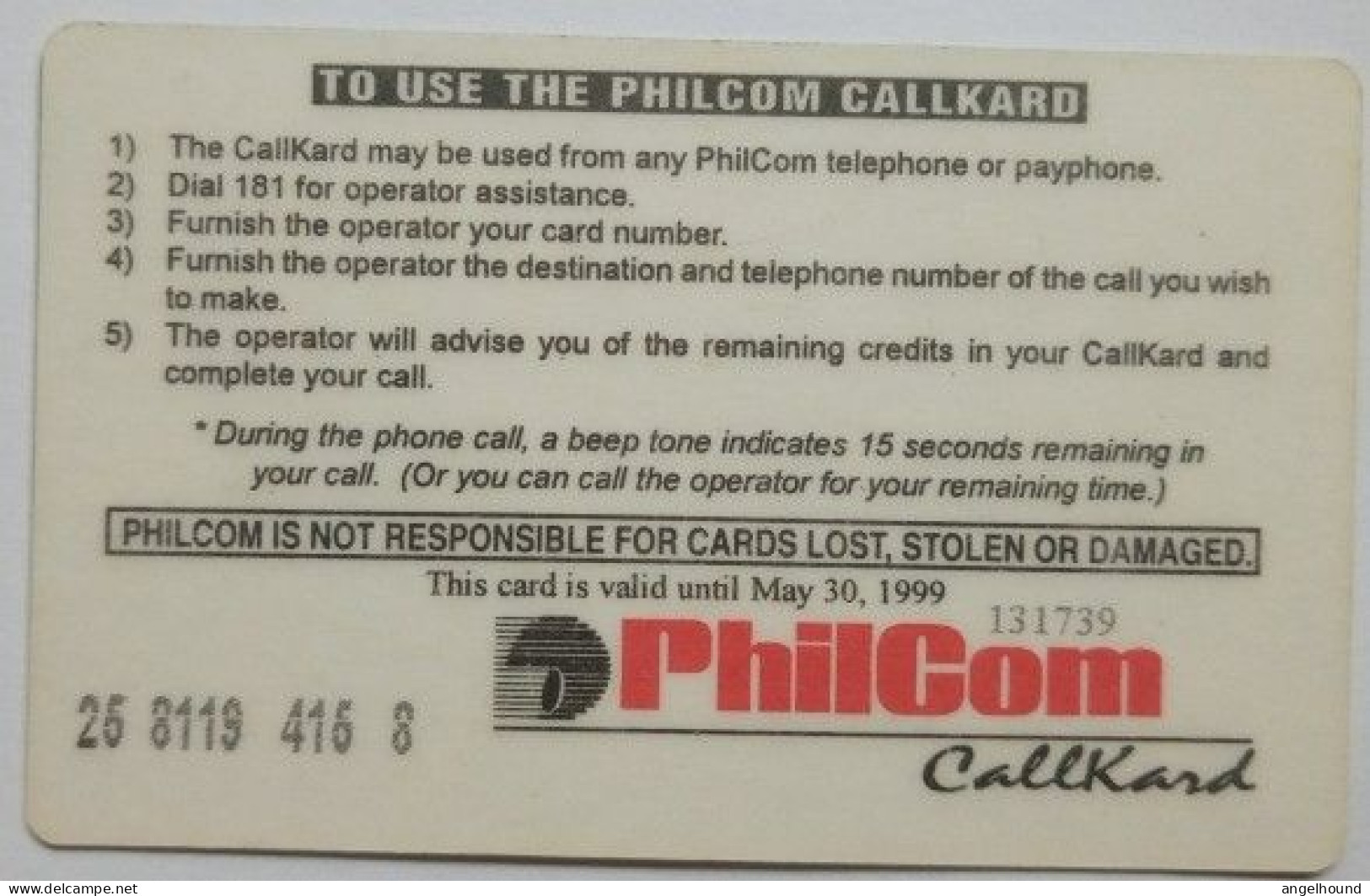 Philcom 50 Pesos Beach - Filippine