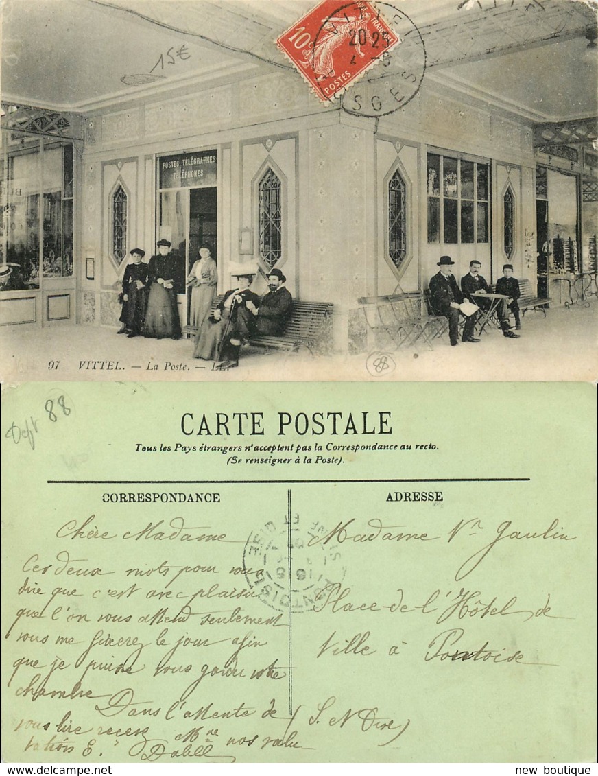 NB - [512194]France  - (88) Vosges, Vittel,Poste & Facteurs - Contrexeville