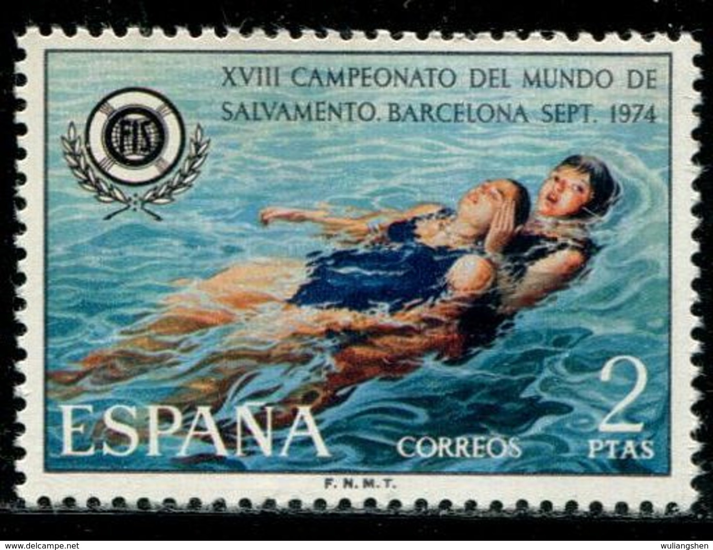 BS0392 Spain 1974 First Aid Drowning 1V MNH - Unused Stamps