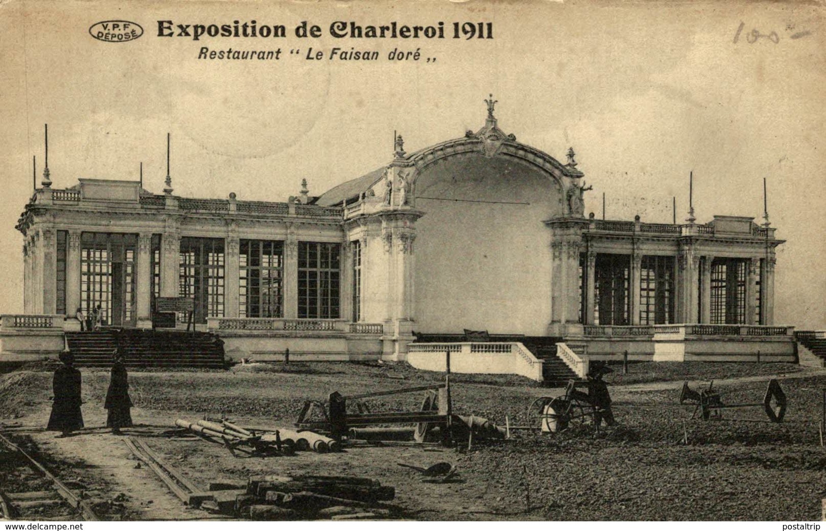 EXPOSITION DE CHARLEROI 1911 - RESTAURANT LE FAISAN DORE - VERSTUURD 1911 - Charleroi