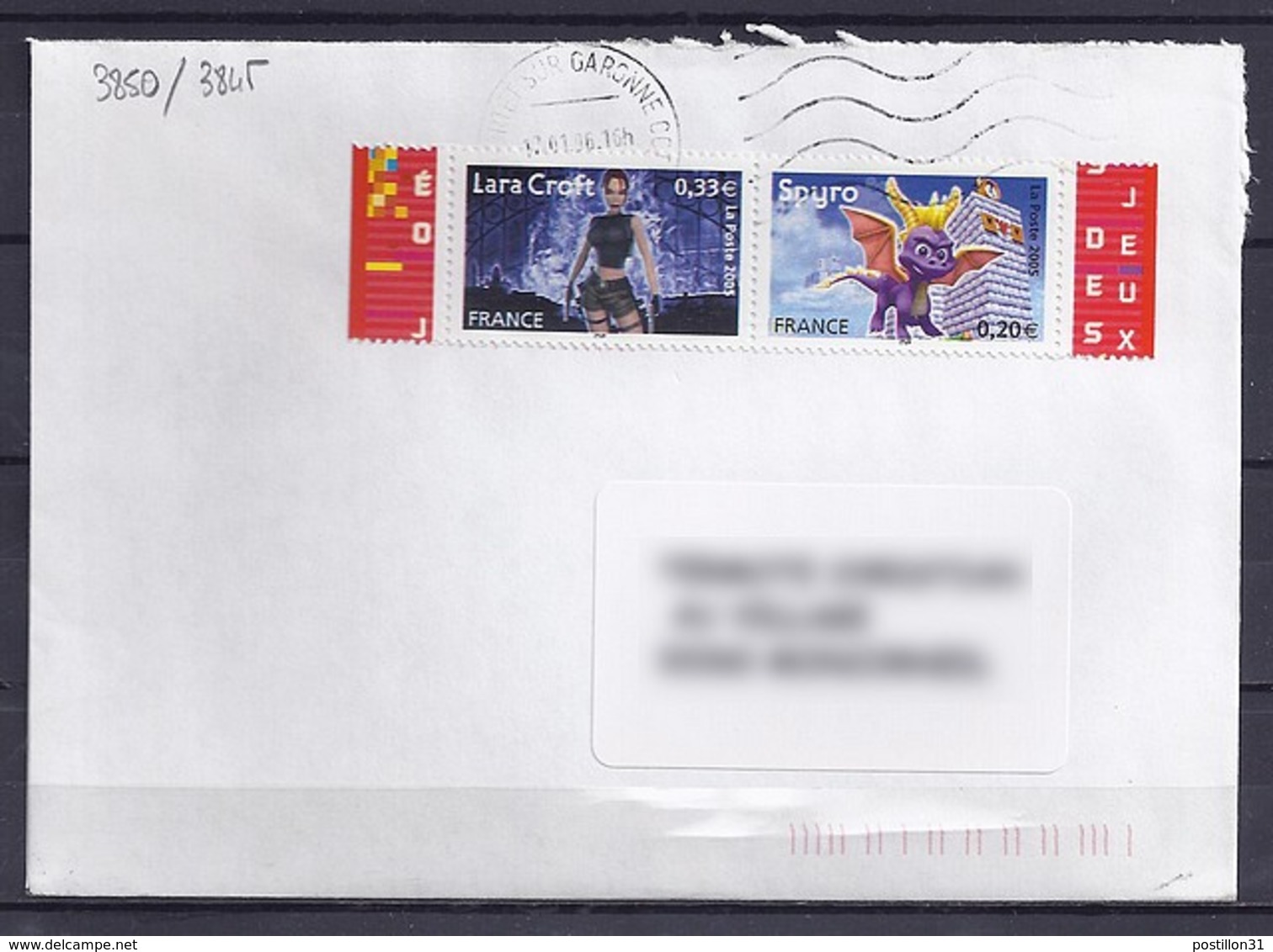 TP N° 3850/45 SUR LETTRE DE 2006 - 1961-....