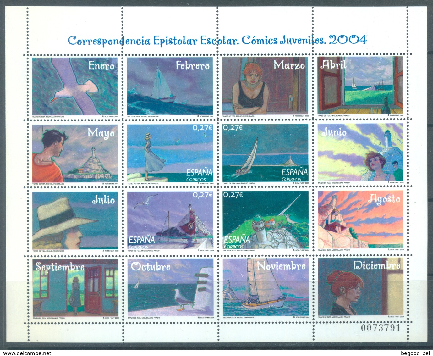 SPAIN - 2004 -  MNH/*** LUXE  - COMICS - Yv 3635-3638 - Lot 19184 - Neufs