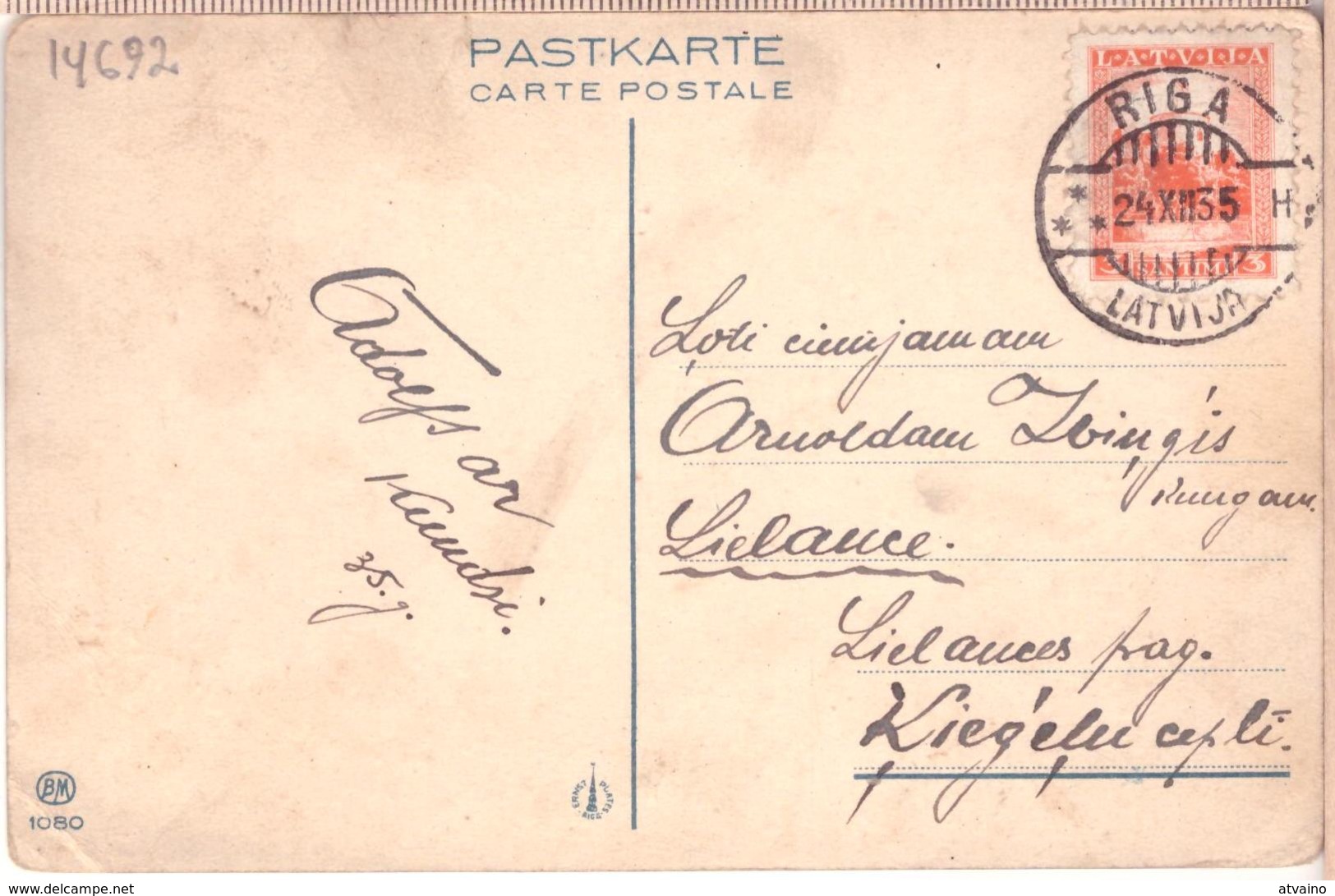 LATVIA.LETTLAND. Kasparsons. Latvian Painters 1935 Photo Postcard - Latvia