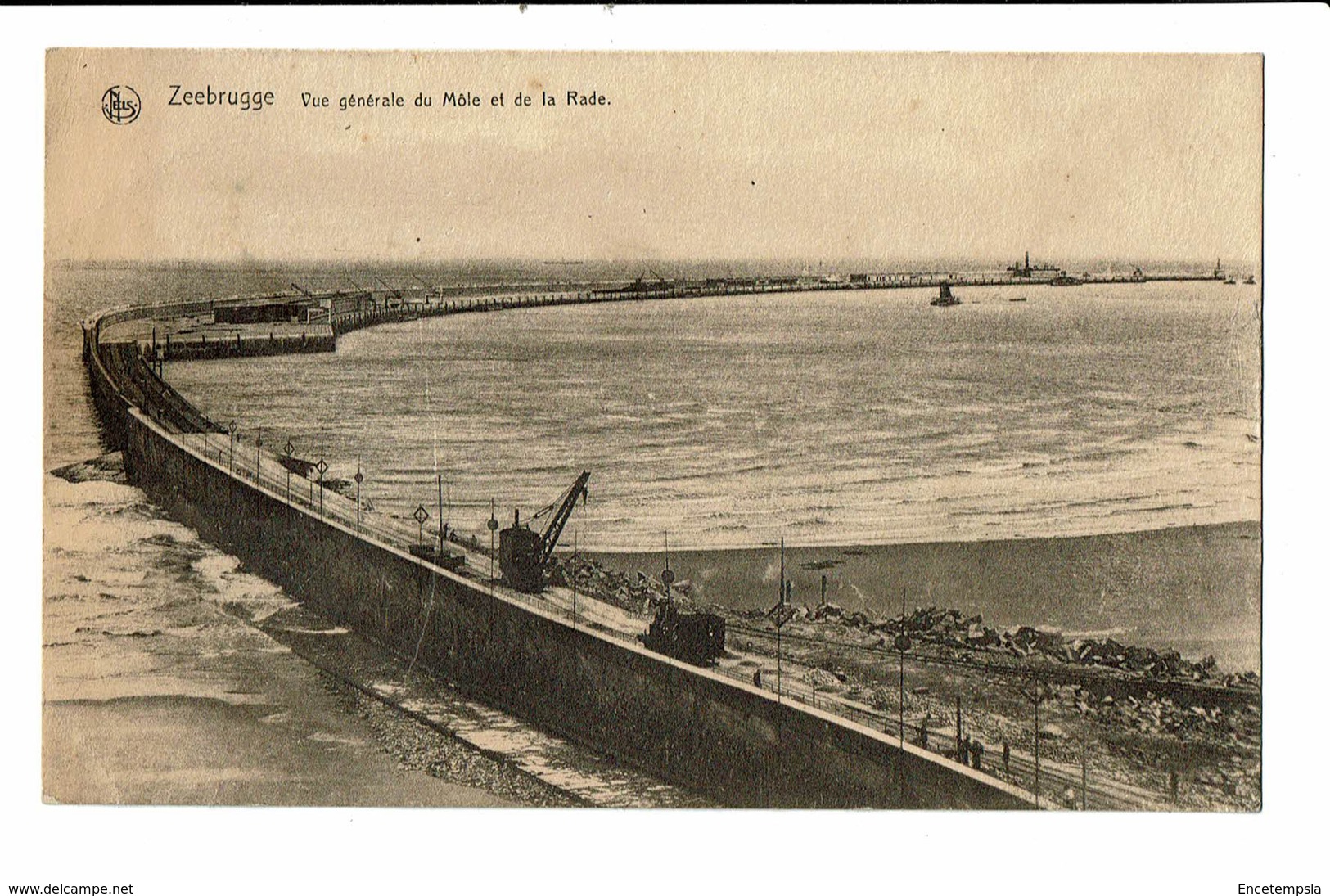 CPA - Carte Postale -Belgique- Zeebrugge - Vue Du Môle Et De La Rade  VM1383 - Zeebrugge