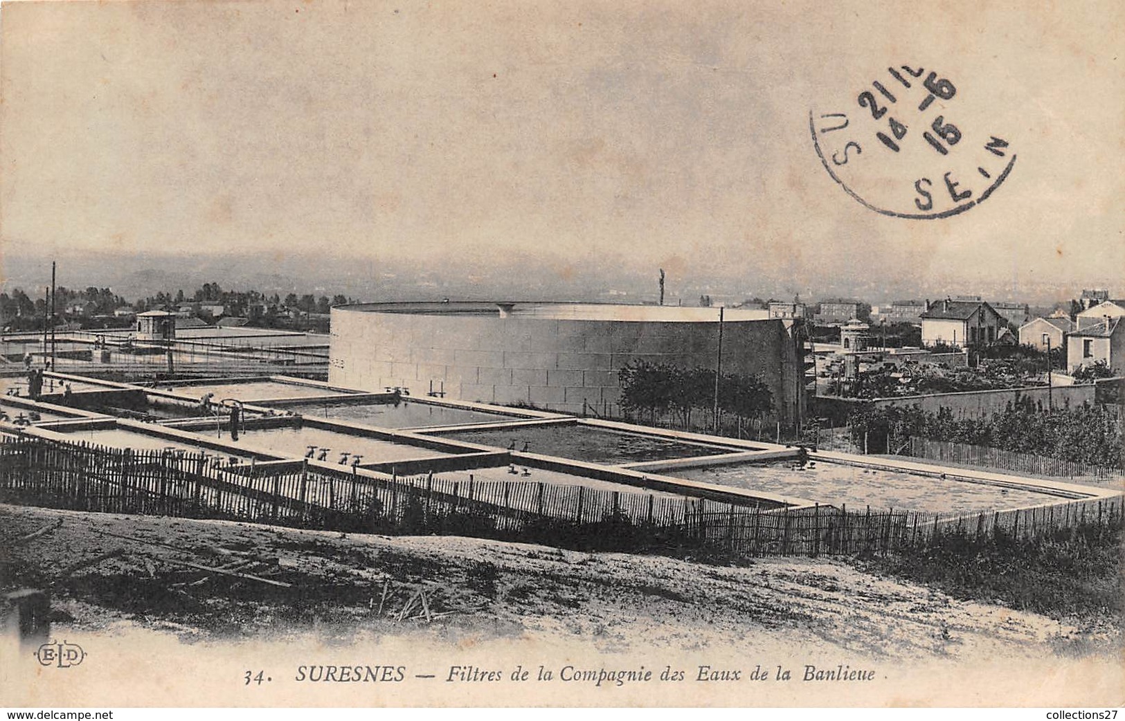 92-SURESNES-FILTRES DE LA COMPAGNIE DES EAUX DE LA BANLIEUE - Suresnes