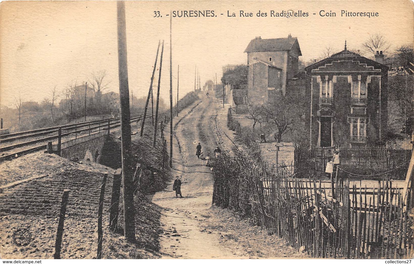 92-SURESNES-LA RUE DES RADIGUELLES- COIN PITORESQUE - Suresnes