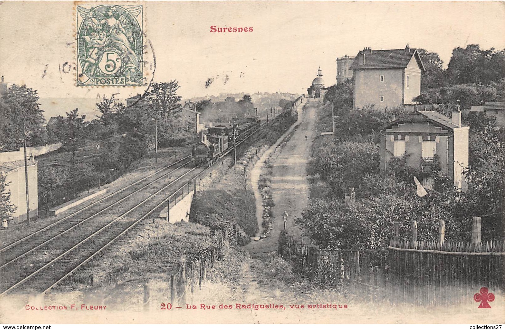 92-SURESNES-LA RUE DES RADIGUELLES, VUE ARTISTIQUE - Suresnes