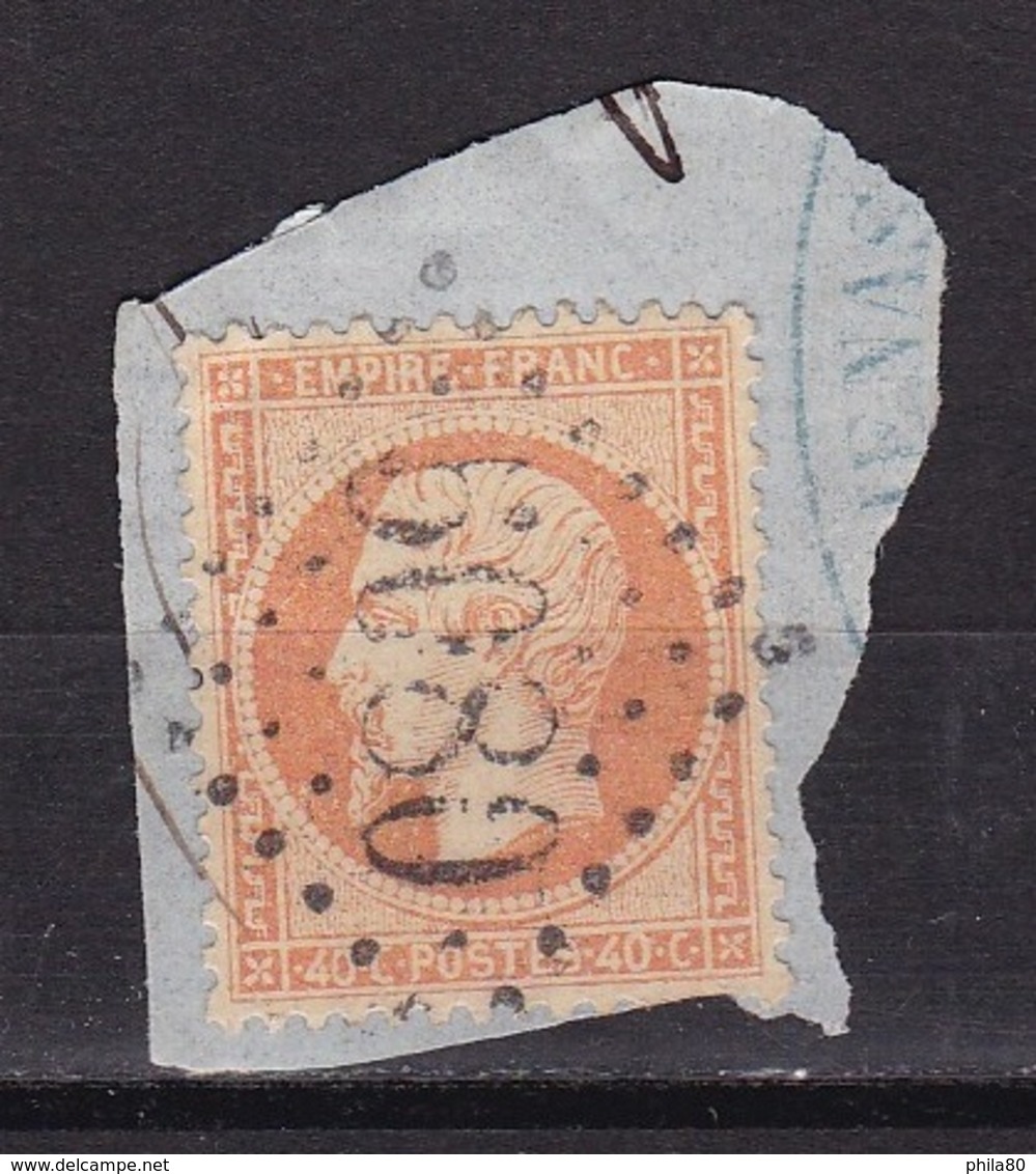 GC 5080 (Alexandrie) Sur Napoleon 40c (n°23) Sur Fragment - Used Stamps