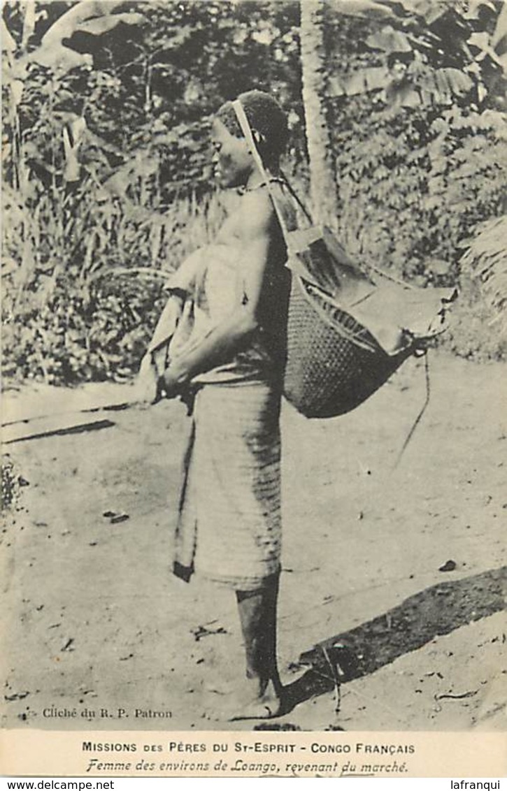 Pays Div-ref R717-congo Francais -femme Des Environs De Loango -missions Des Peres Du St Esprit - - Congo Français