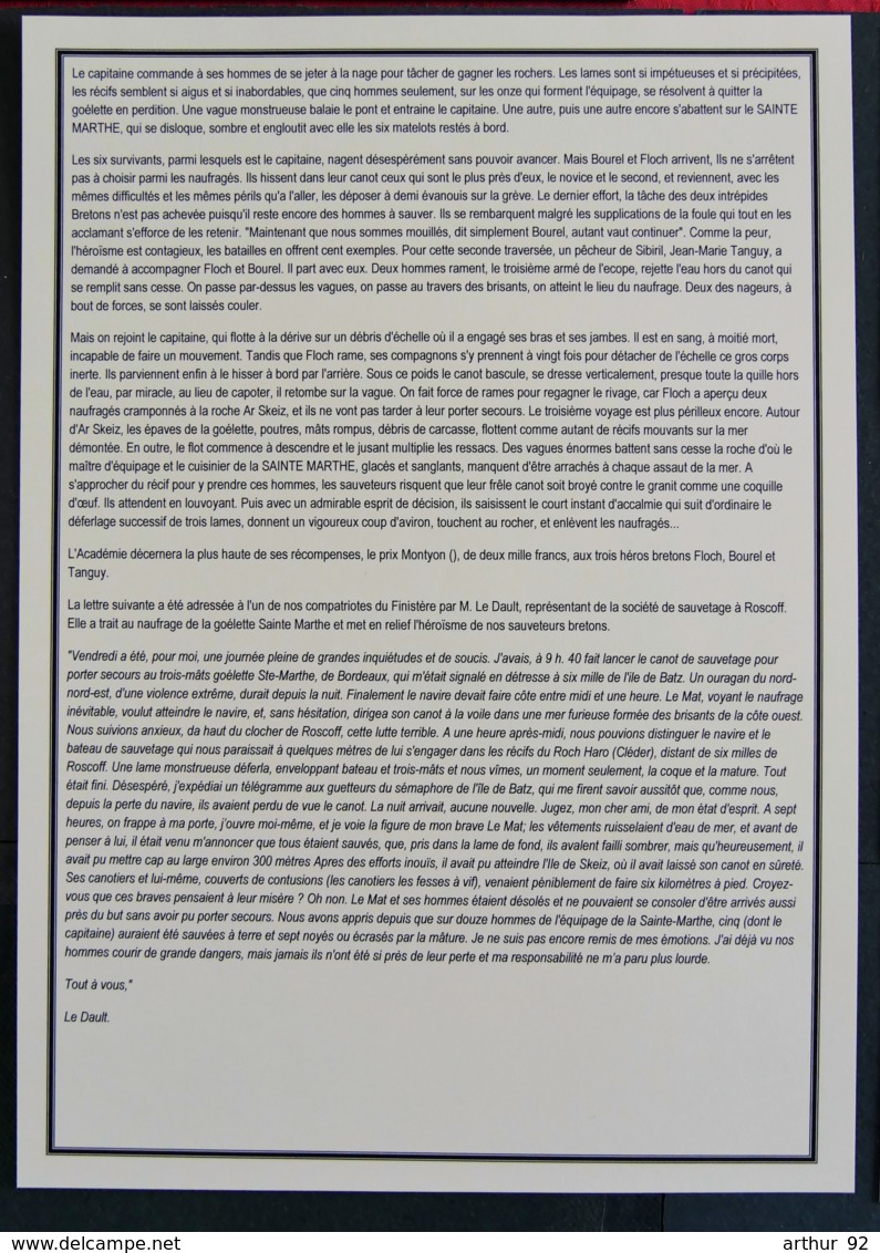 FRANCE - 1887 - CONNAISSEMENT BATEAU STE MARTHE + RECHERCHES PERSONNELLES SUR LA FIN DE CE NAVIRE - Historical Documents