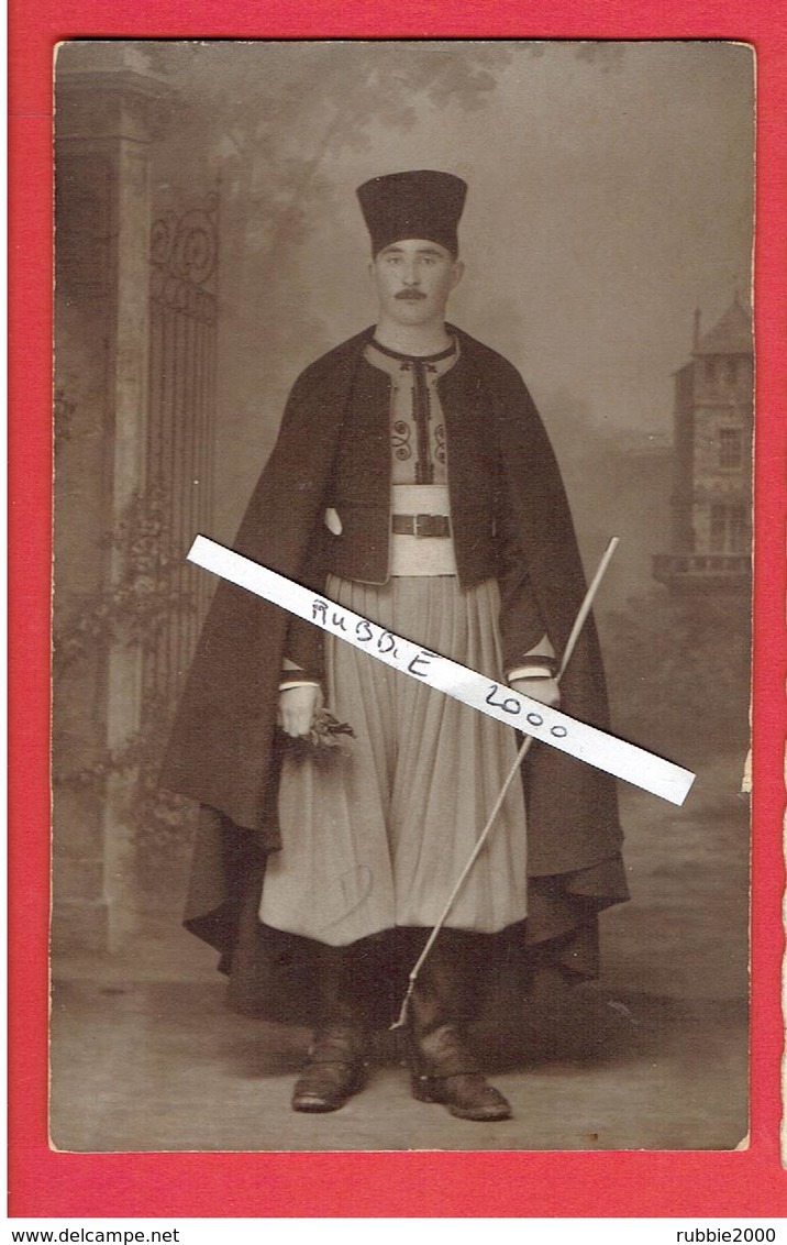 PHOTOGRAPHIE SOLDAT ZOUAVE PHOTOGRAPHE G. PERPERE PLACE DES VICTOIRES A TLEMCEN ALGERIE - Guerre, Militaire