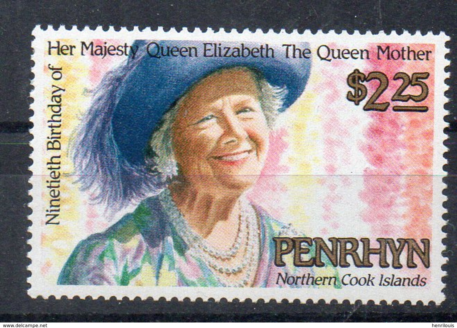 PENRHYN  Timbre Neuf ** De 1990   ( Ref 6233 )  Famille Royale - Queen Mother - Penrhyn