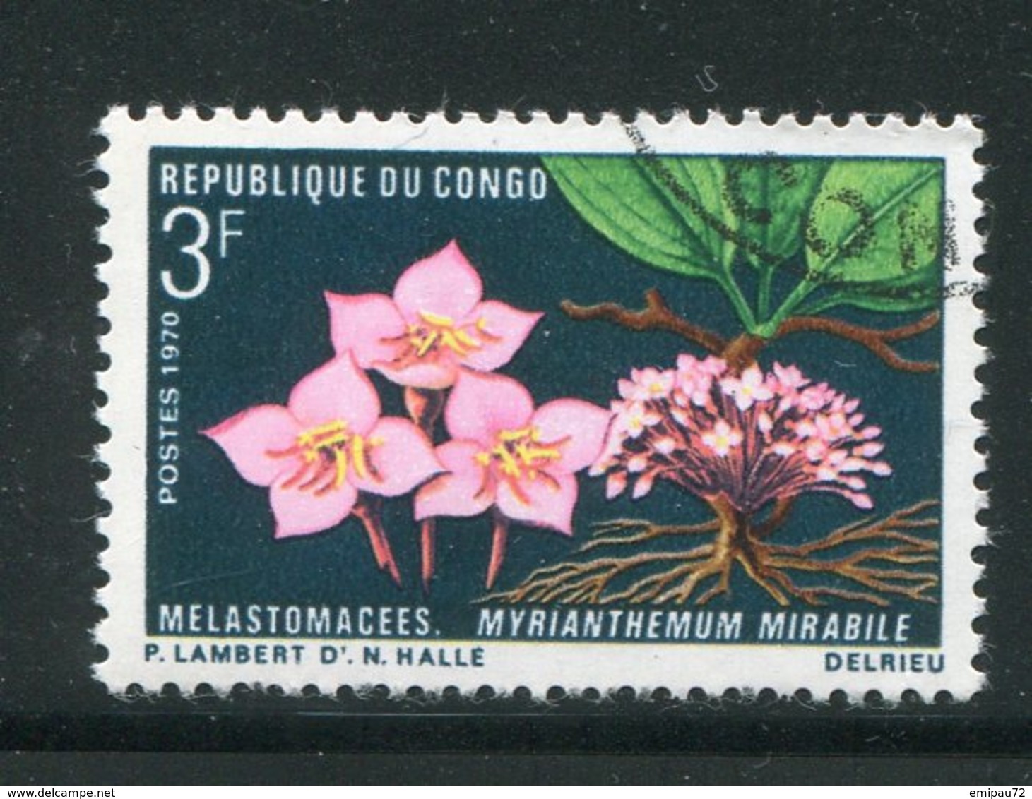 CONGO- Y&T N°270- Oblitéré (fleurs) - Oblitérés