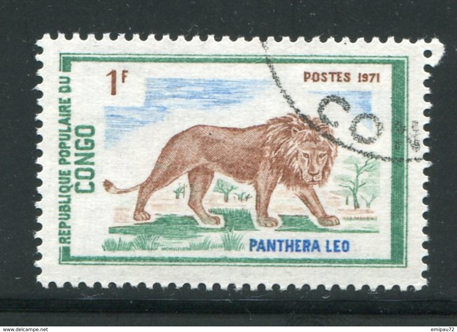 CONGO- Y&T N°318- Oblitéré (lions) - Oblitérés