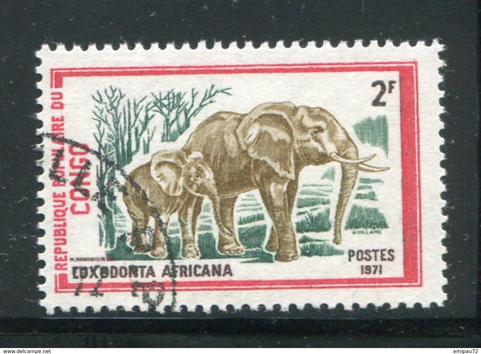 CONGO- Y&T N°319- Oblitéré (éléphants) - Oblitérés