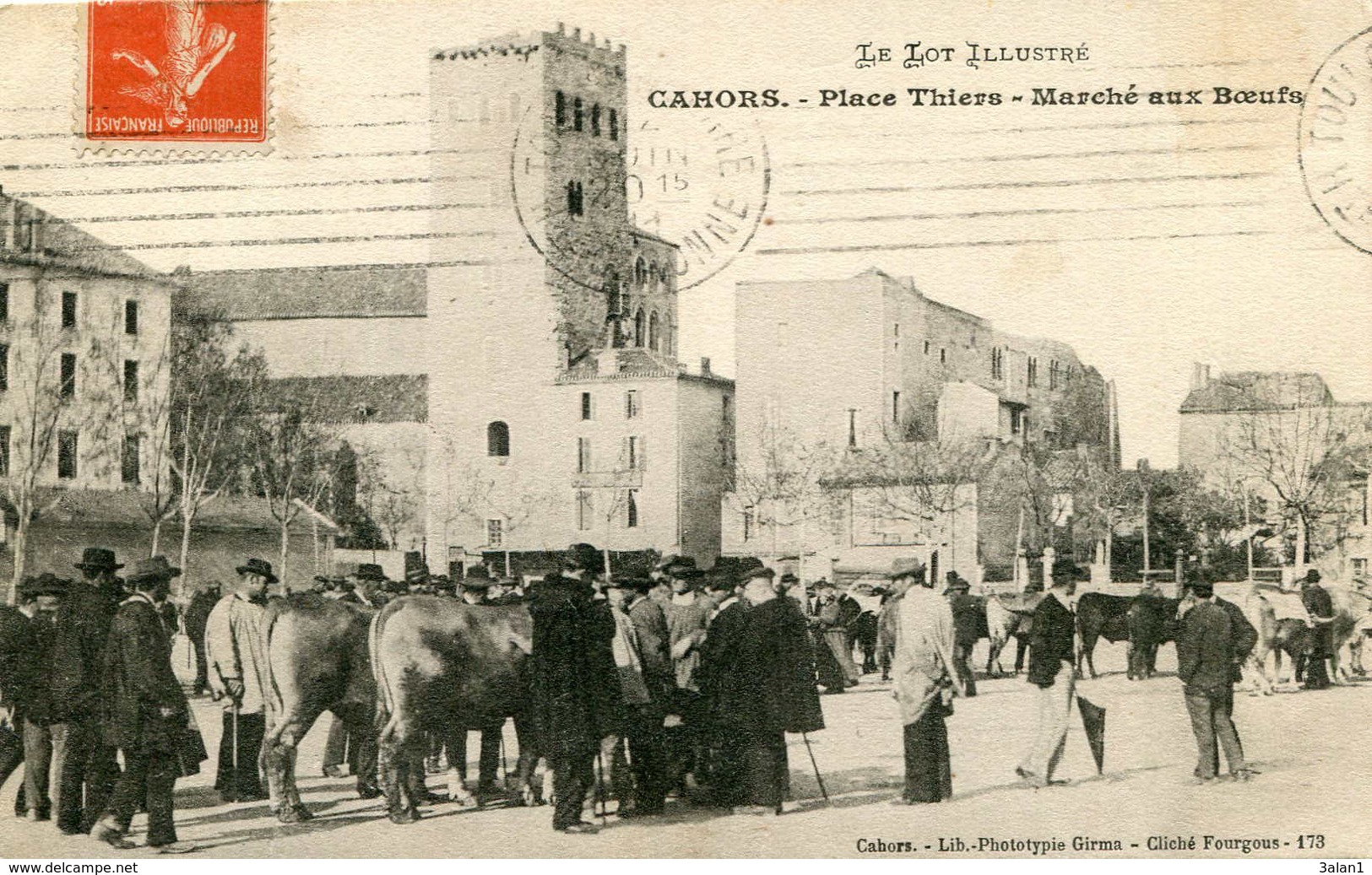 CAHORS  =  Place Thiers Marché Aux Boeufs   526 - Souillac