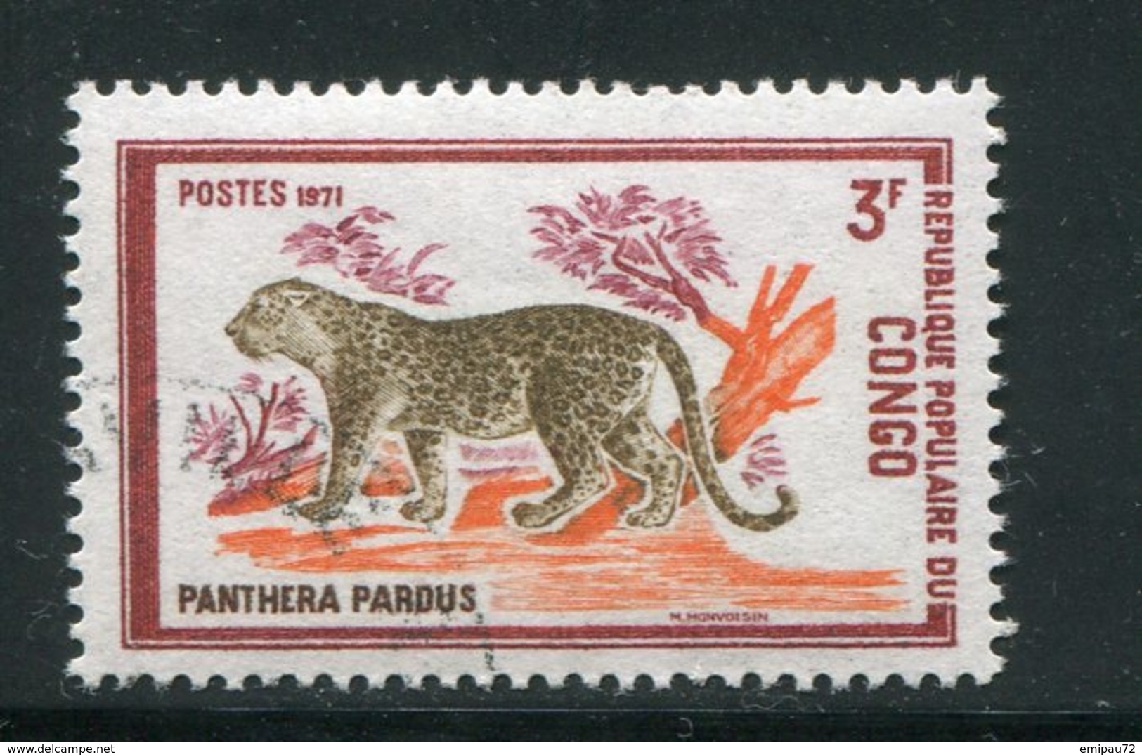 CONGO- Y&T N°320- Oblitéré (panthères) - Oblitérés