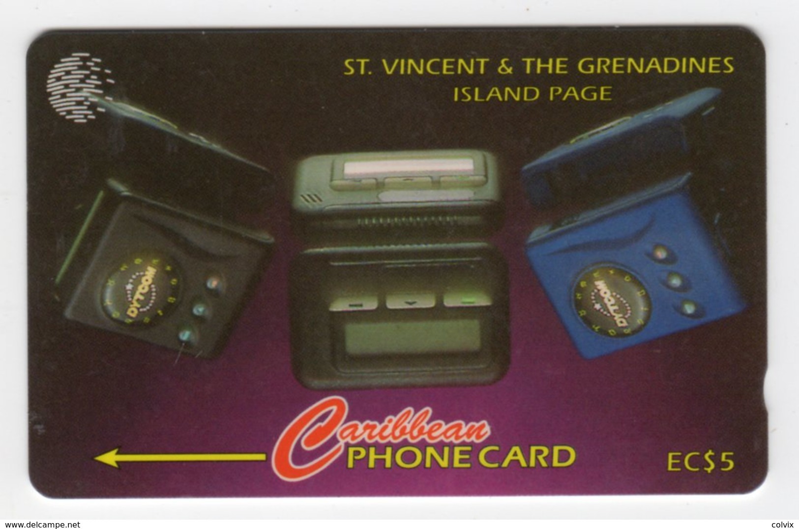 SAINT VINCENT Et GRENADINES REF MVCARDS STV-221B CABLE & WIRELESS 1998 5$ Island Page CN 221CSVB - St. Vincent & The Grenadines