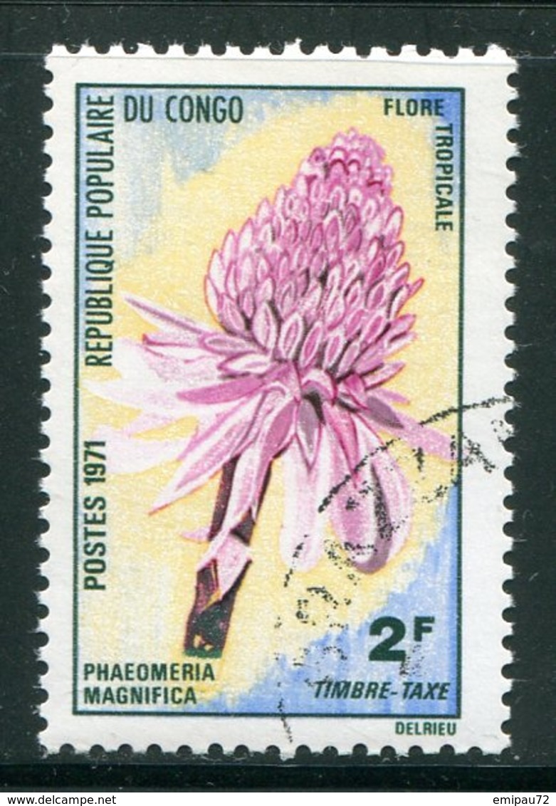 CONGO- Taxe Y&T N°47- Oblitéré (fleurs) - Oblitérés