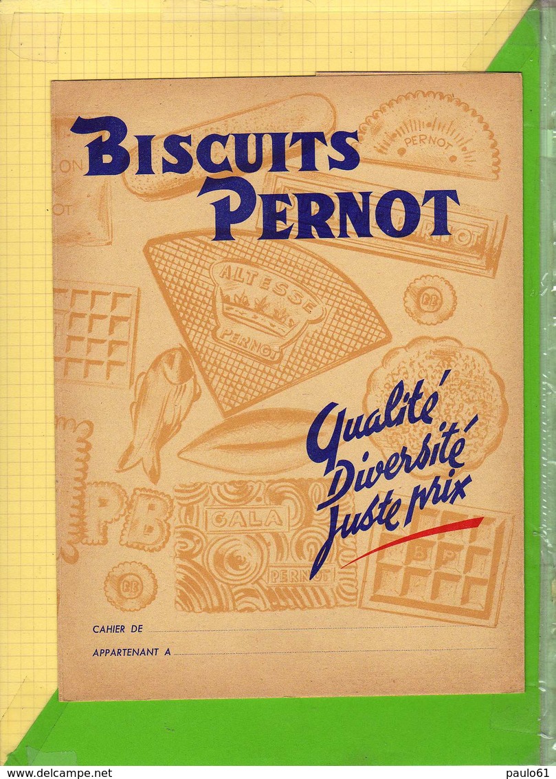 PROTEGE CAHIER    :  BISCUITS PERNOT - Protège-cahiers