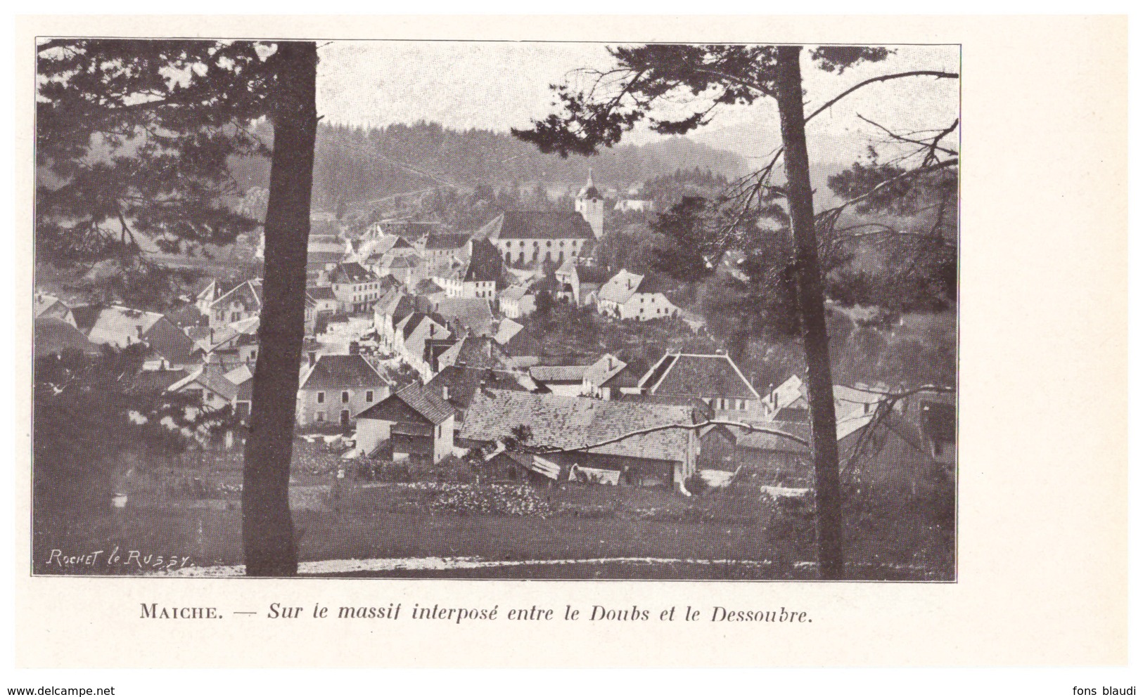 1924 - Iconographie - Maîche (Doubs) - Vue Générale - FRANCO DE PORT - Non Classés