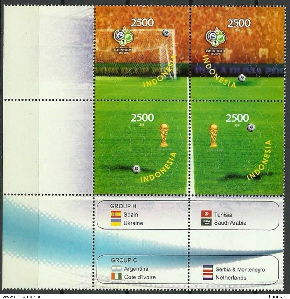 Indonesia 2006 Mi 2466-2469 MNH ( ZS8 INSmarvie2466-2469b-davWC09 ) - 2006 – Alemania