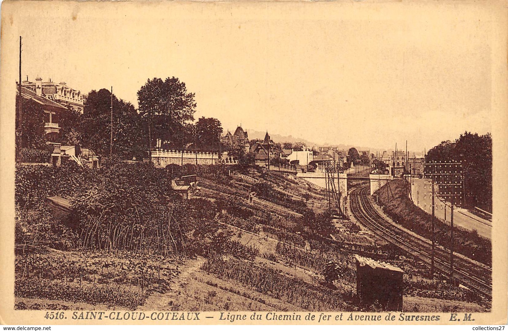 92-SAINT-CLOUD- LIGNE DU CHEMIN DE FER ET AVENUE DE SURESNES - Saint Cloud