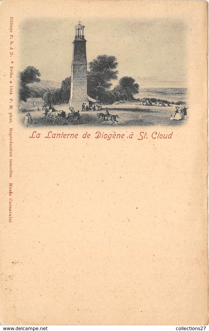 92-SAINT-CLOUD- LA LANTERRE DE DIOGENE A ST-CLOUD - Saint Cloud
