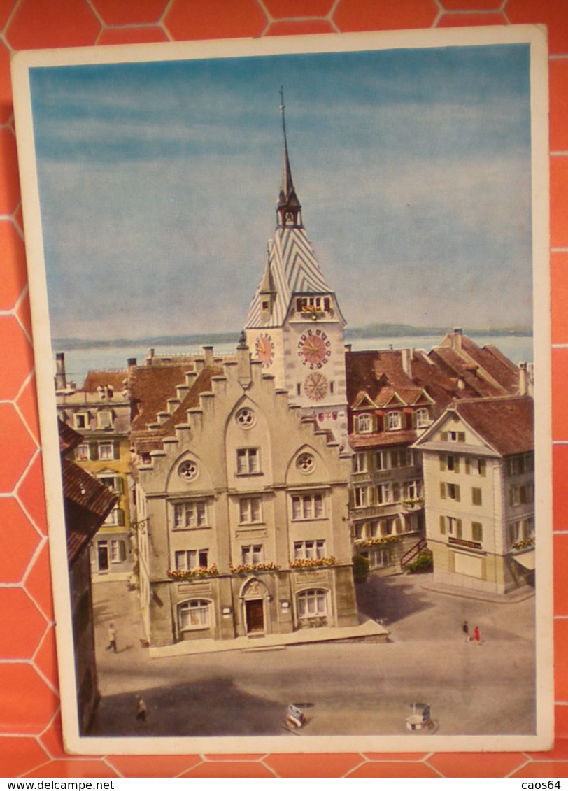 ZUG Stadthaus Mit Zytturm Svizzera Cartolina Viaggiata 1963 - Zugo