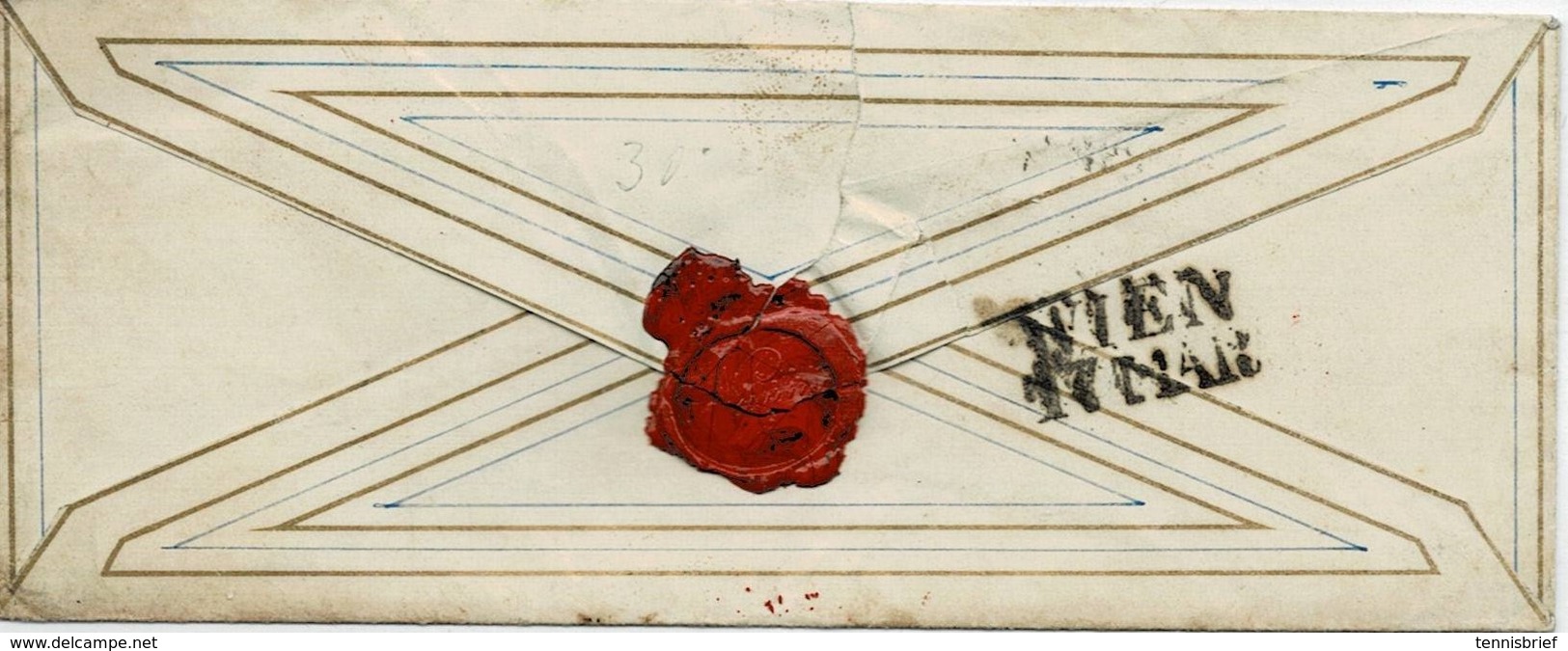 (ca. 1840) Böhmisch Teinitz  -Vorphila-   Zier   -Brief,  RR!   , #9205 - ...-1850 Préphilatélie