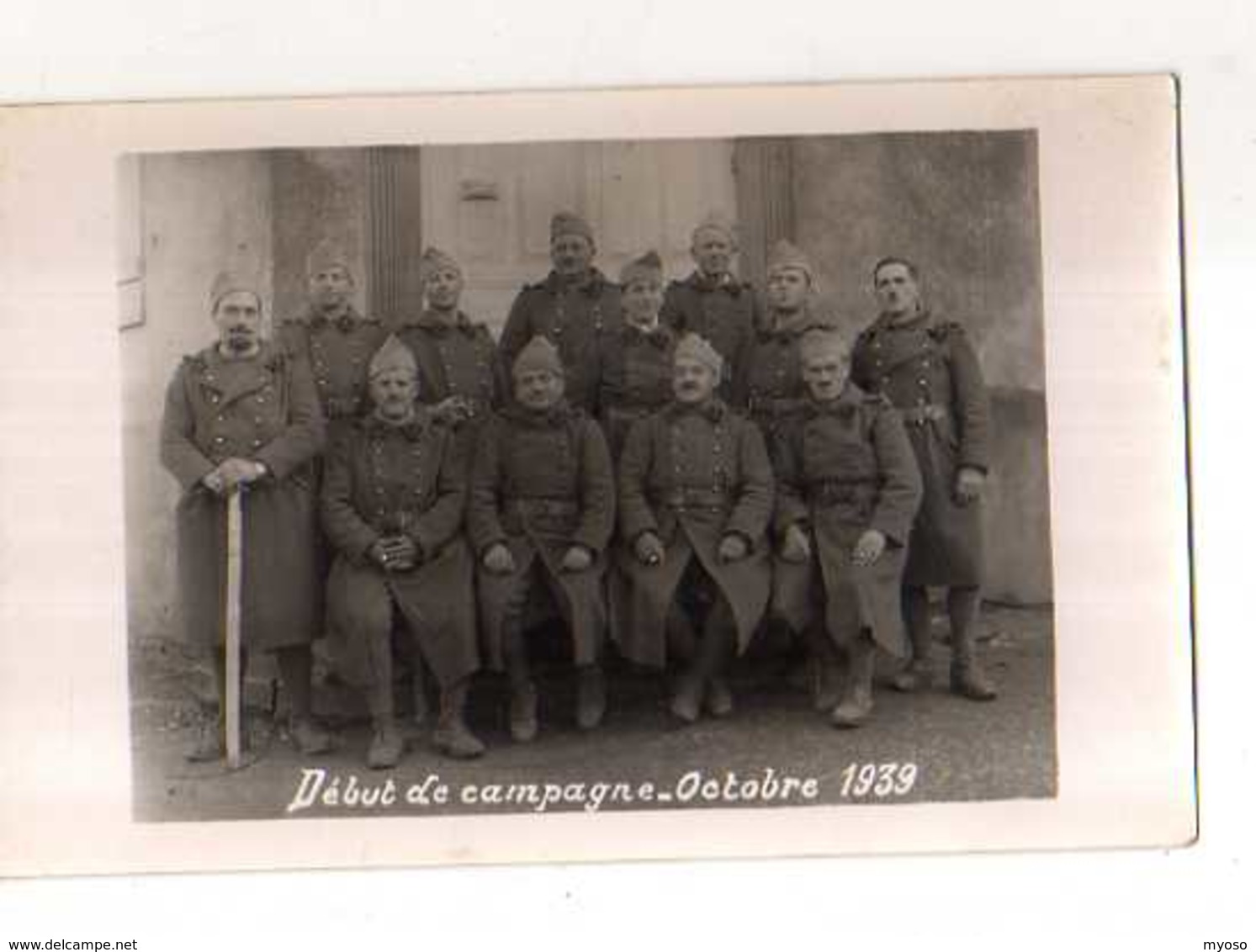 Carte Photo , Militaires Debut De Campagne Octobre 1939 - Autres & Non Classés