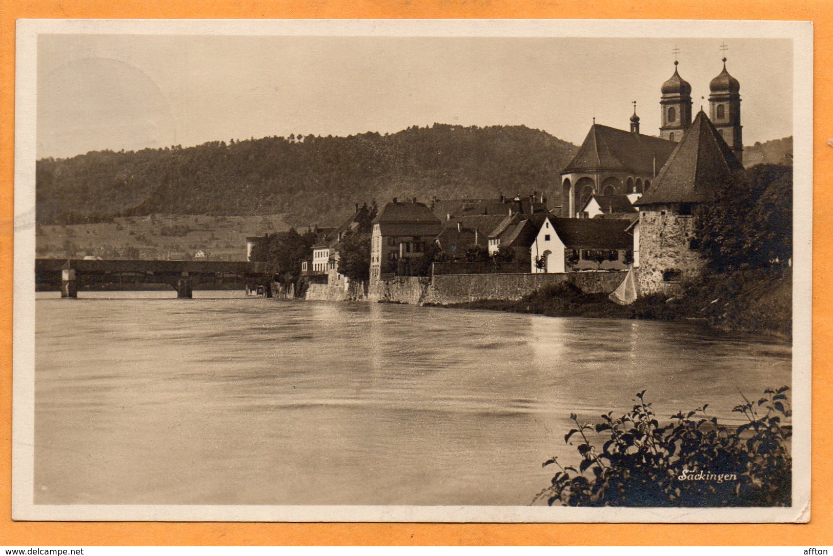 Sackingen Am Rhein Germany 1920 Postcard - Bad Saeckingen