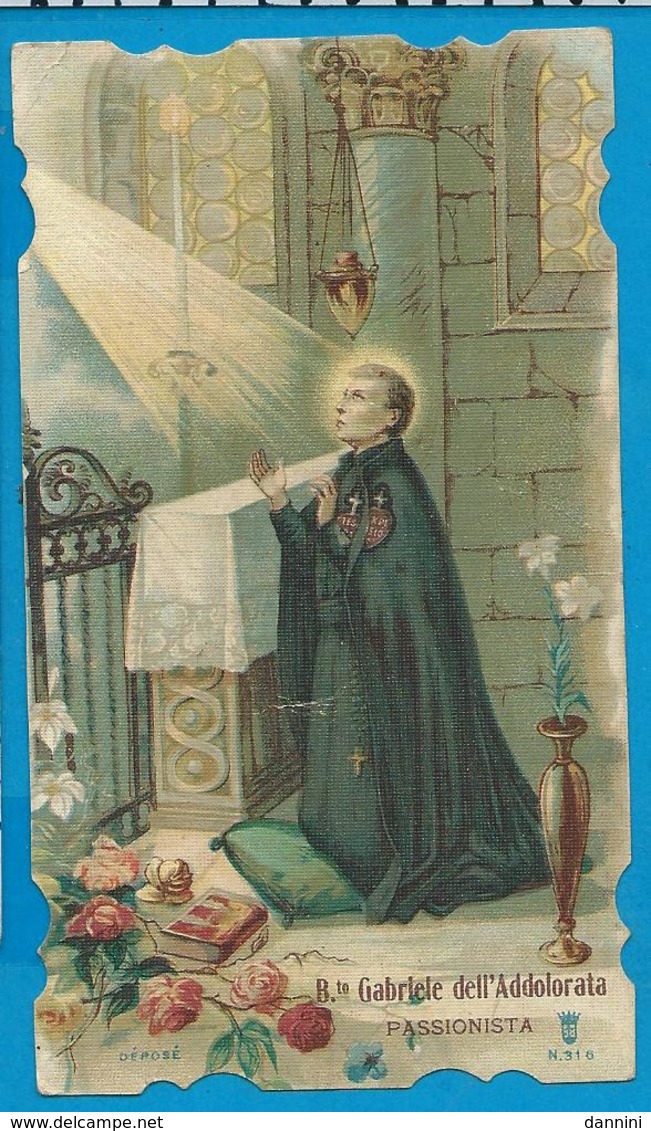 Holycard    S.L.E.   316    St. Gabriel De Addolorata - Santini