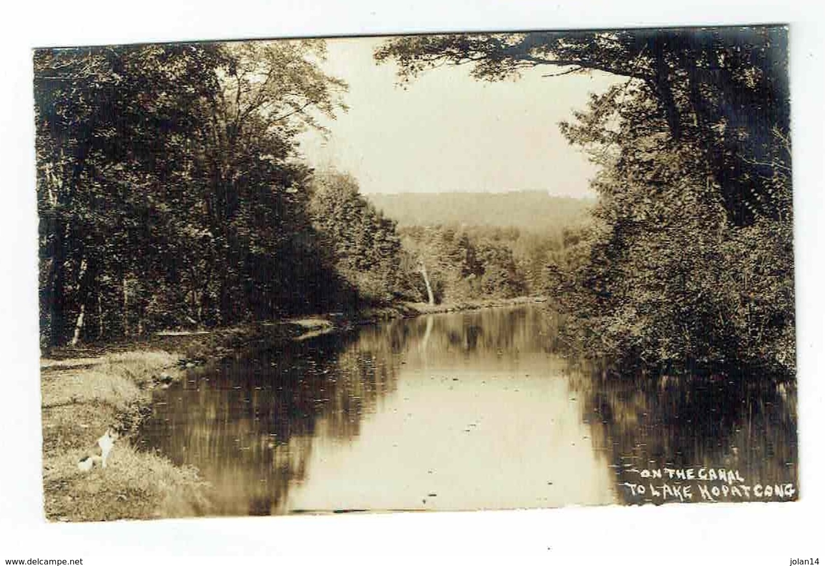 CPA USA Postcard Photo - On The Canal To Lake Hopatcong - Harris Pittston & Arlington - Autres & Non Classés