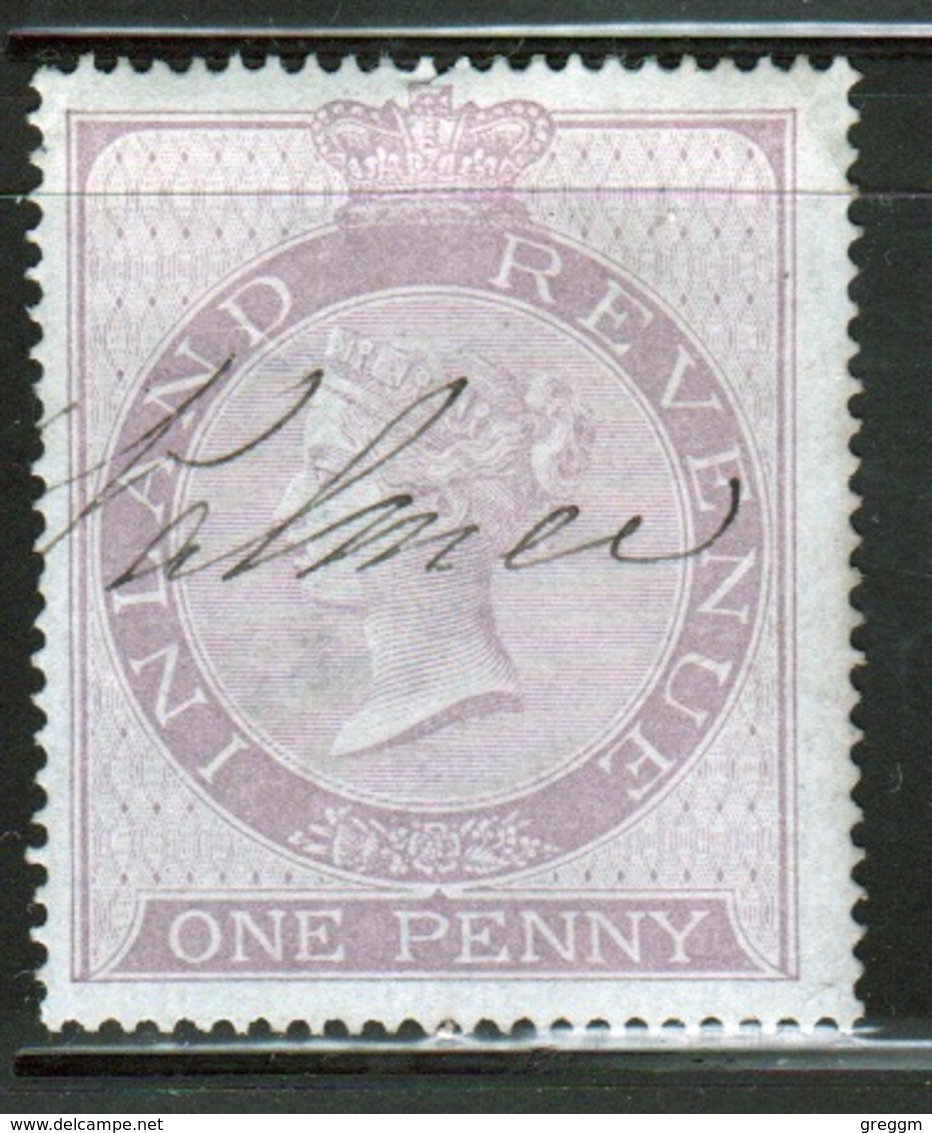 GB 1864 - 67 Queen Victoria Inland Revenue Cinderella Stamp. - Cinderellas