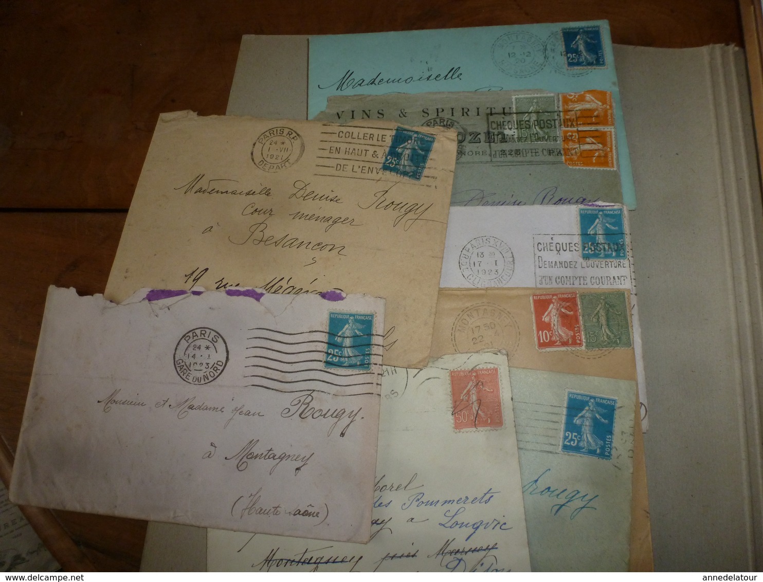 Lot De  8 Enveloppes Anciennes Affranchies - Unclassified