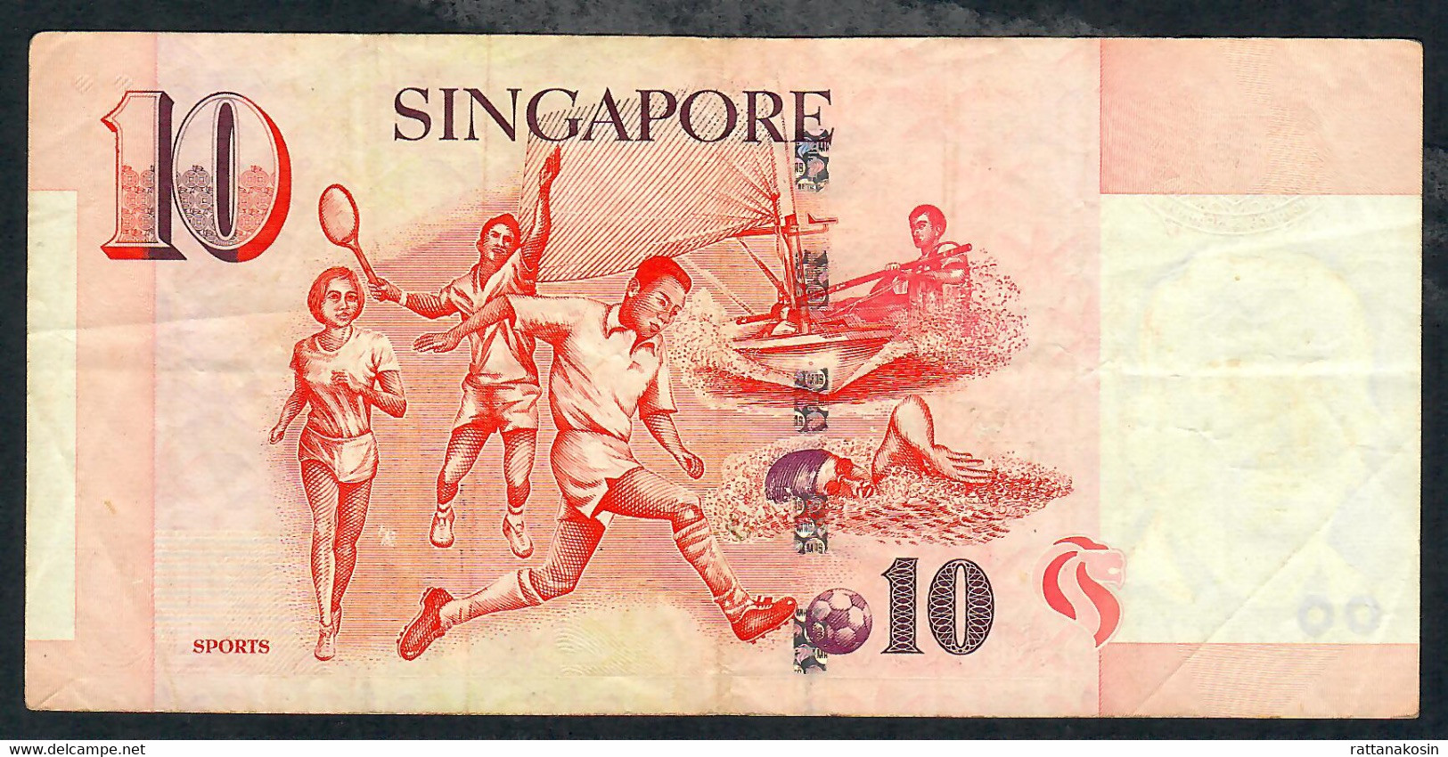 SINGAPORE  P40 10 DOLLARS  1999 #0CB     VF  NO P.h. ! - Singapur