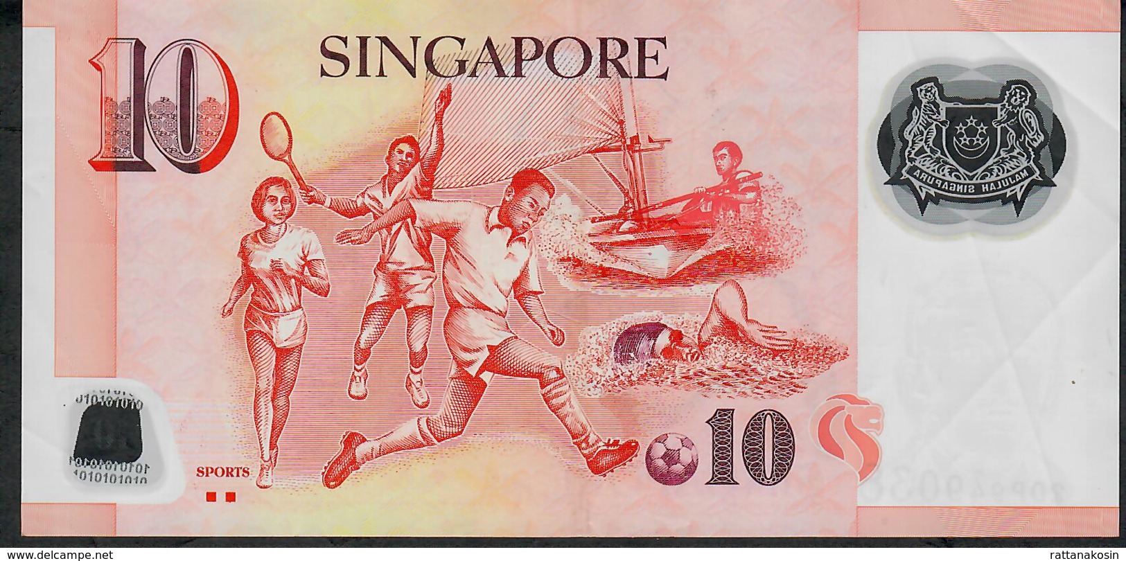 SINGAPORE  P48c 10 DOLLARS  2009 #2DP  2 Squares VF NO P.h. - Singapour