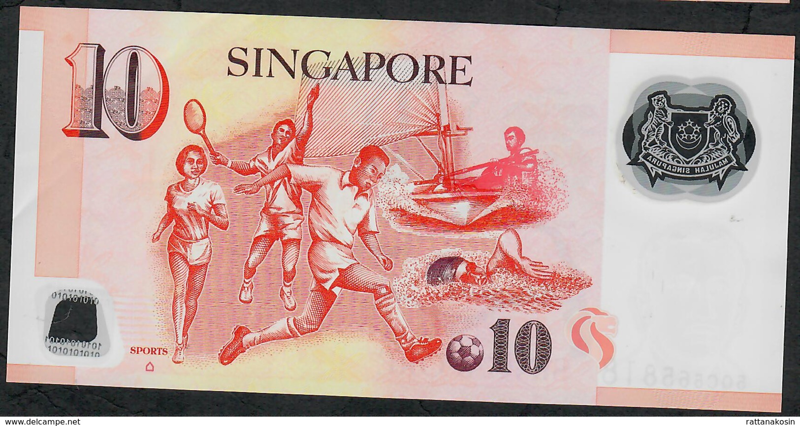 SINGAPORE  P48k 10 DOLLARS  2015 #5NR  1 Hollow House AU-UNC. - Singapour