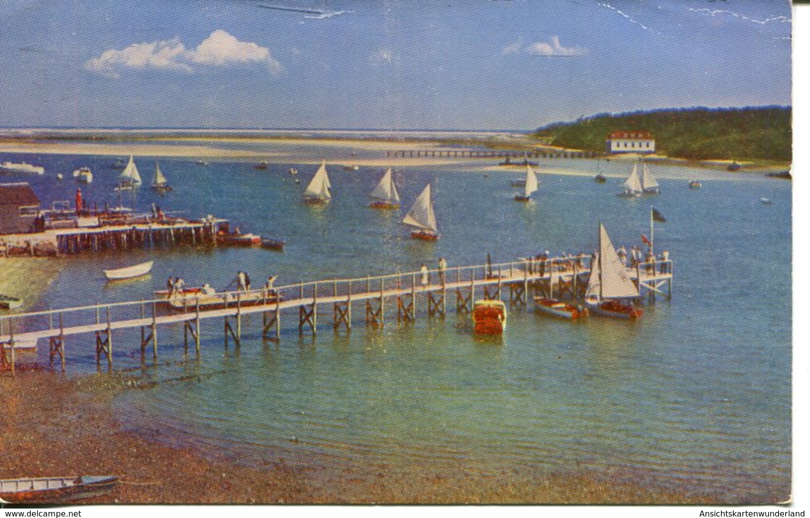 007154  Sailing Races At Stage Harbour Chatham, Cape Cod  1953 - Cape Cod