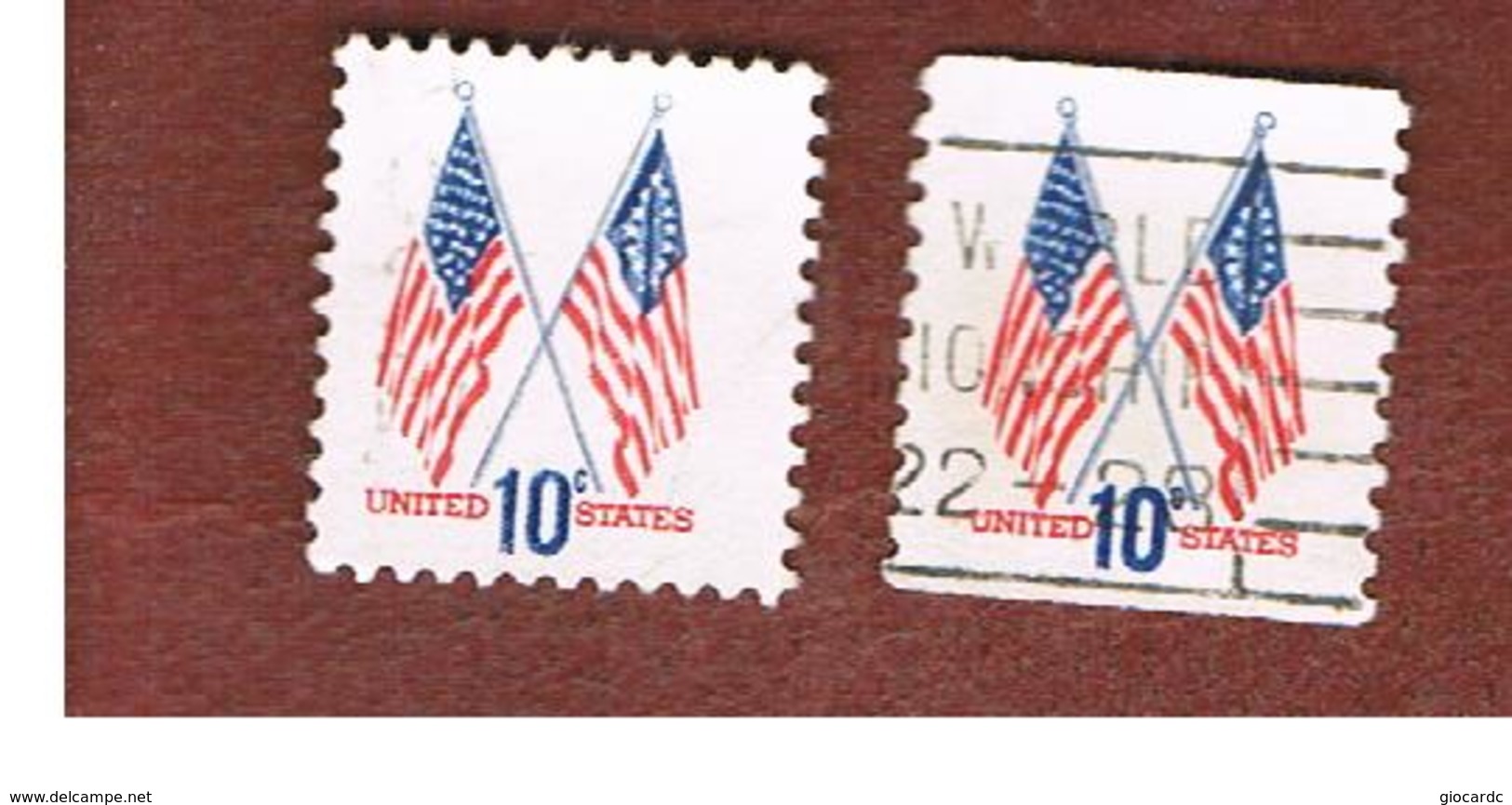 STATI UNITI (U.S.A.) - SG 1515 - 1973 FLAGS OF 1777 AND 1973   (2 DIFFERENT PERFORATIONS)  - USED - Usati