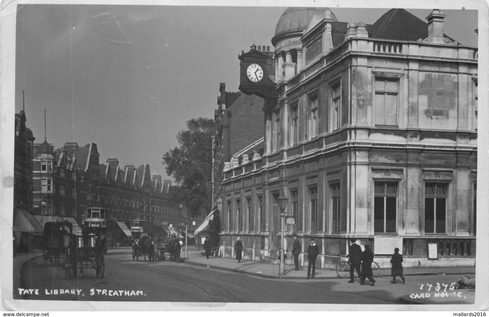STREATHAM - TATE LIBRARY ~ AN OLD REAL PHOTO POSTCARD #89646 - London Suburbs