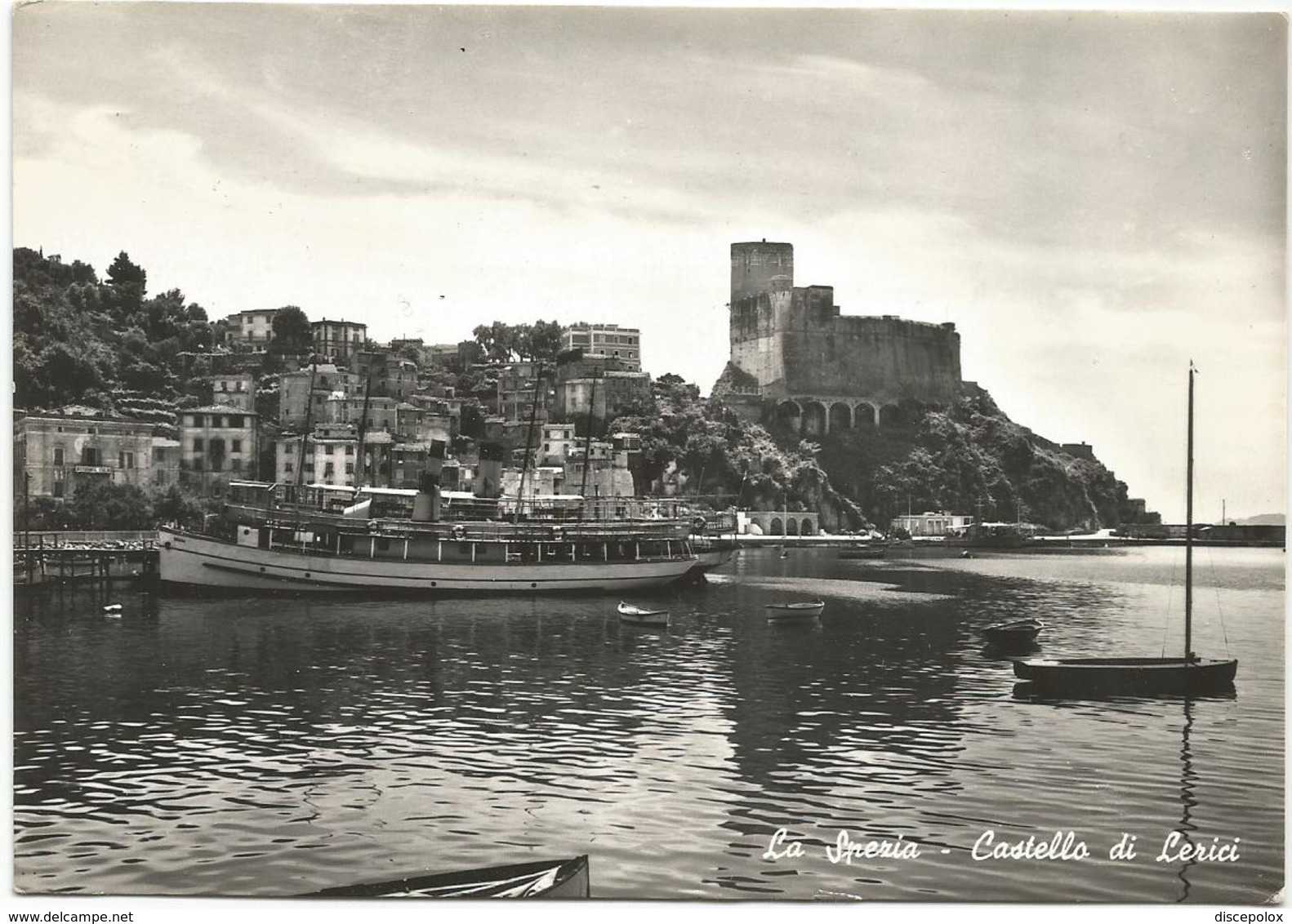 W1922 Lerici (La Spezia) - Castello Castle Chateau Schloss Castillo - Barche Boats Bateaux / Viaggiata 1957 - Autres & Non Classés