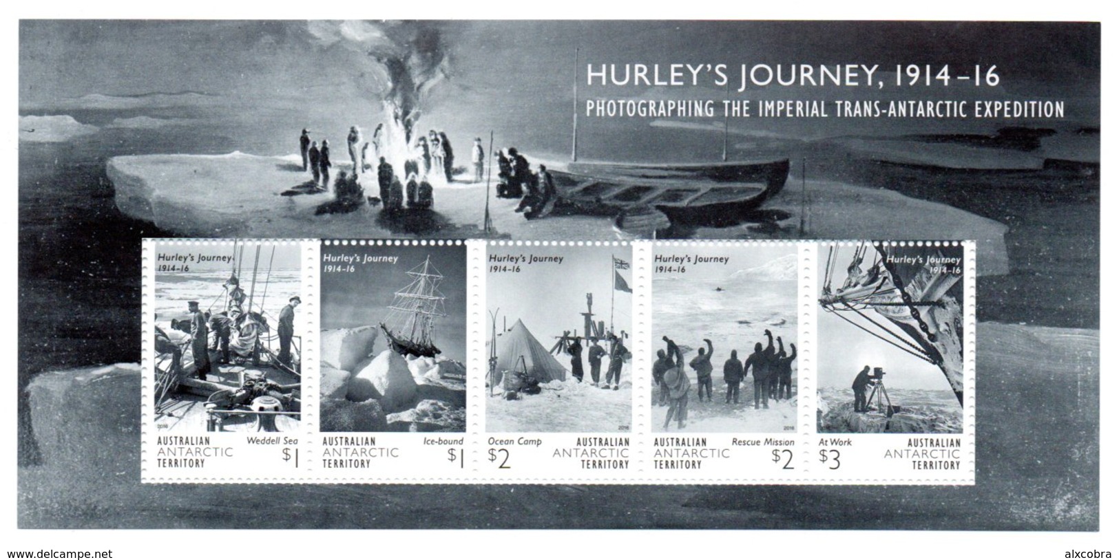 AAT Australian Antarctic Territory 2016 Hurley M/S MNH - Nuevos