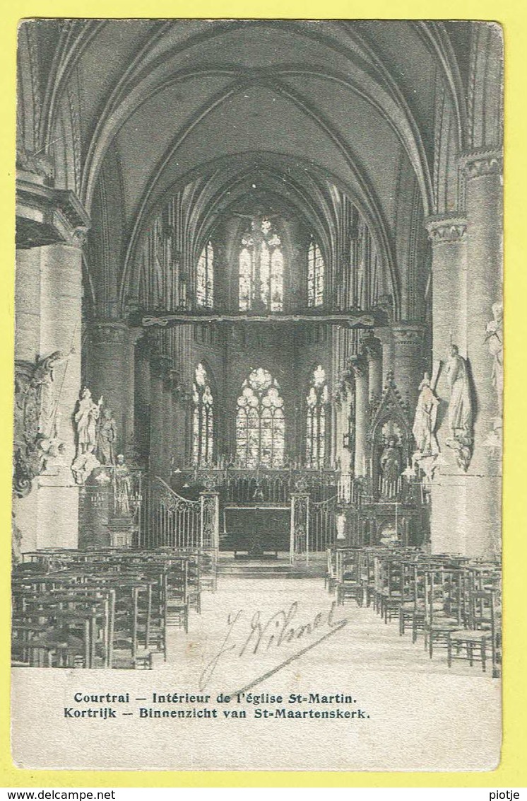 * Kortrijk - Courtrai (West Vlaanderen) * Intérieur De L'église Saint Martin, Binnenzicht Sint Maartens Kerk, Autel - Kortrijk